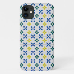 Lisbon pretty tiles or azulejo pattern iPhone 11 case