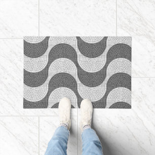 Lisbon Rossio Portuguese cobblestone calçada Doormat