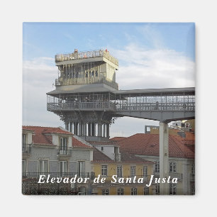 Lisbon. Santa Justa Lift. Magnet