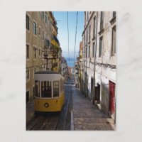 Lisbon street and tramcar the Bairro Alto