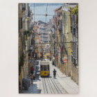 Lisbon street view with tram jigsaw