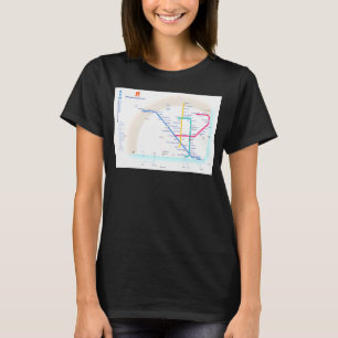 Lisbon Subway Map Portugal T-Shirt