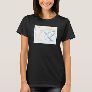 Lisbon Subway Map Portugal T T-Shirt