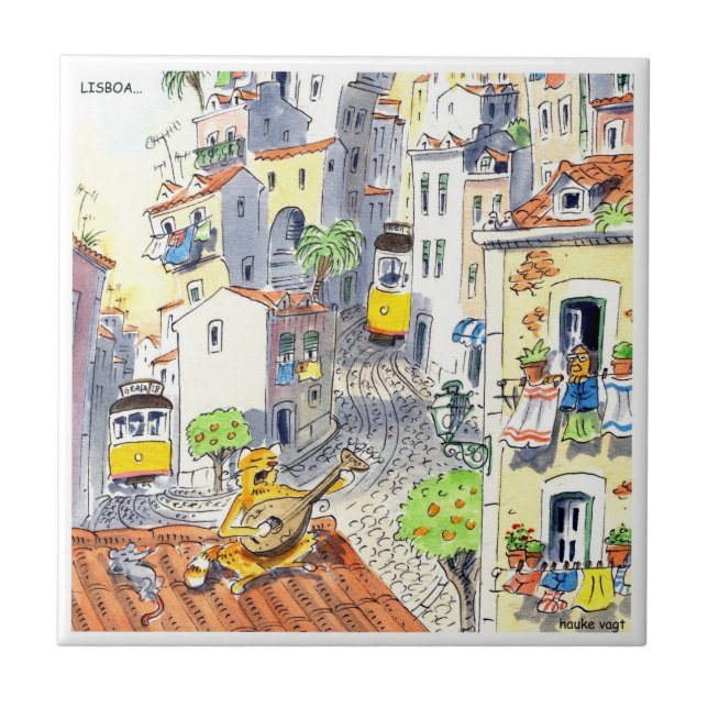 lisbon tile azulejo de lisboa 02 (Front)