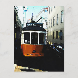 Lisbon tram postcard