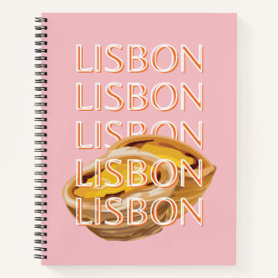 Lisbon Travel Art, Pastel, Portugal Notebook
