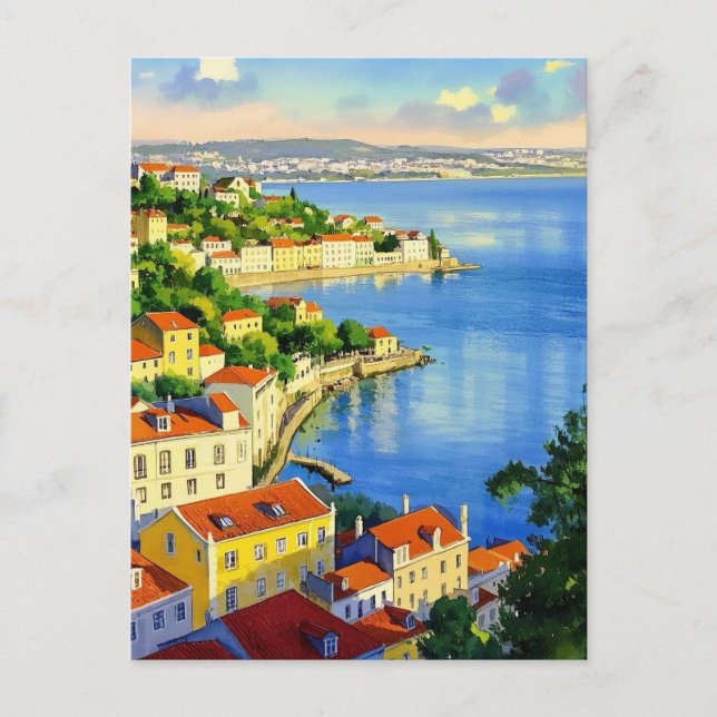 Lisbon travel postcard (Front)