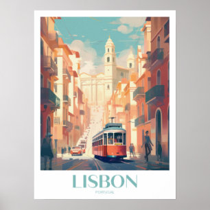Lisbon Travel Print Wall Art
