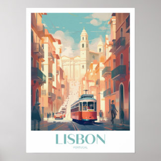 Lisbon Travel Print Wall Art