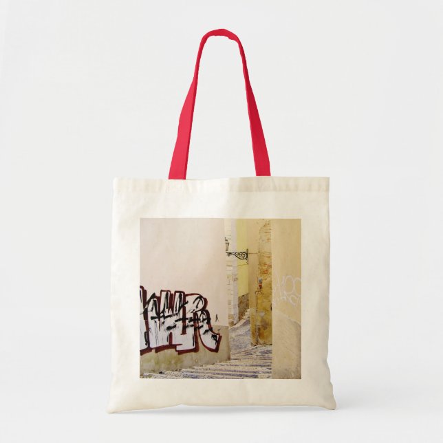 LISBON (URBAN GRAFFITI IN ALFAMA) TOTE BAG (Front)