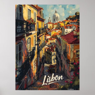Lisbon Vintage Poster