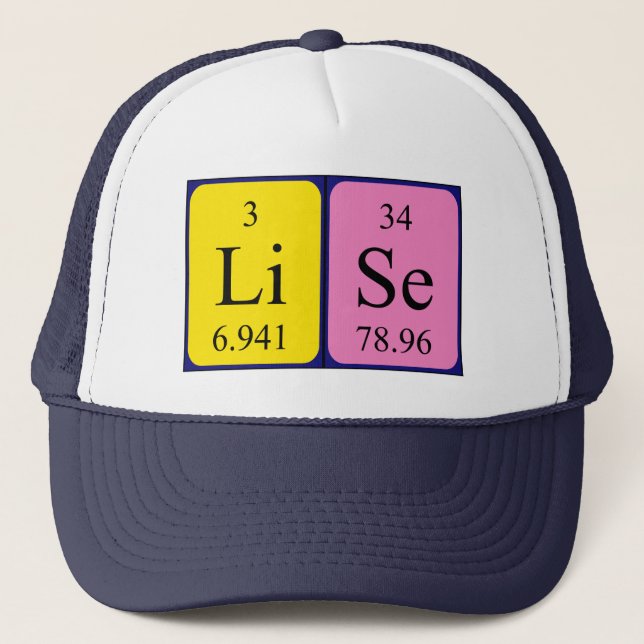 Lise periodic table name hat (Front)