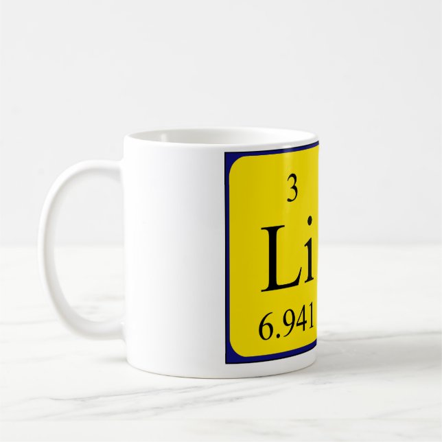 Lise periodic table name mug (Left)