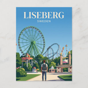 Liseberg Amusement Park Sweden Postcard
