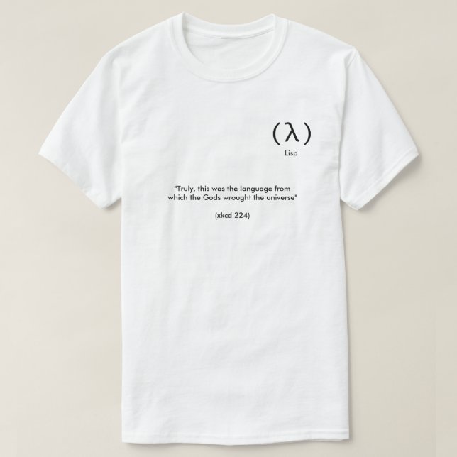 Lisp T-Shirt Zazzle