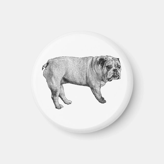 List-Keeper Bulldog Magnet (Front)