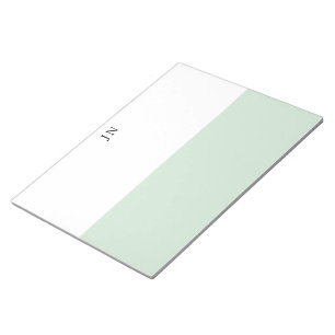 List Making Pretty Green Pastel White Colour Block Notepad