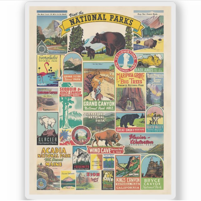 List of National Parks in the United States (Front)