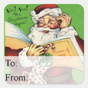 List of Nice People Christmas Gift Tag