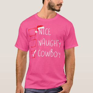List Santa Claus Rodeo Xmas T-Shirt