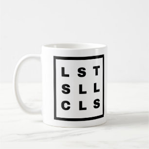 List, Sell, Close Mug