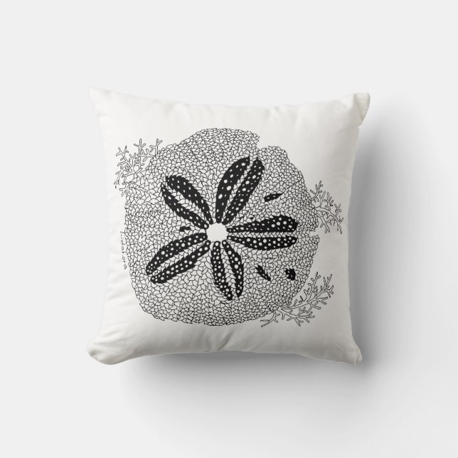 Listakora Seashell Throw Pillow - Customisable (Front)