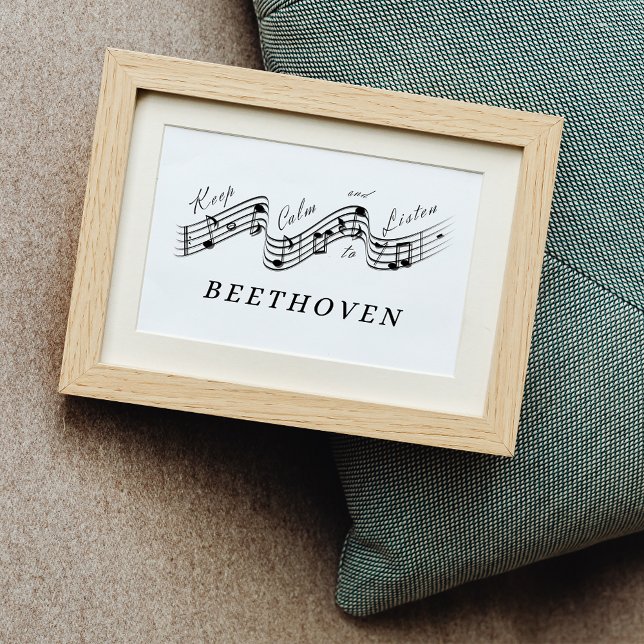 Listen Beethoven Best Classical Music Composer Poster (Creator Uploaded)
