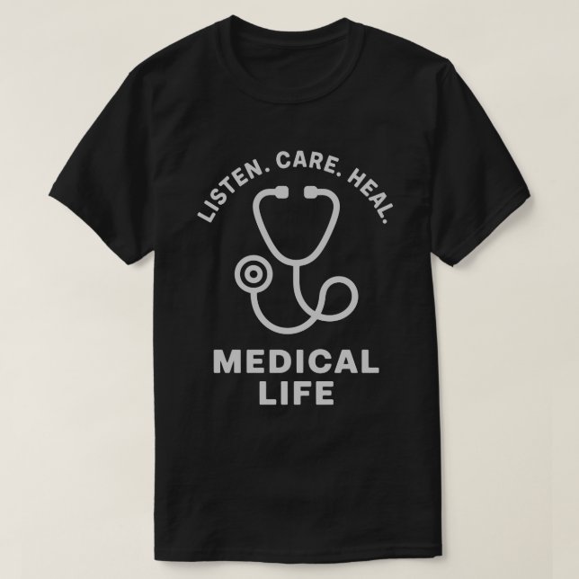 Listen Care Heal Tee (Design Front)