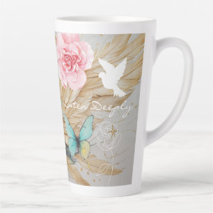 Listen Deeply-Latte Mug