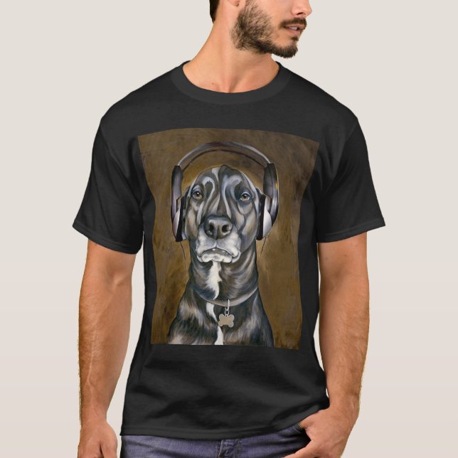 LISTEN,HERE - DOG T-Shirt (Front)