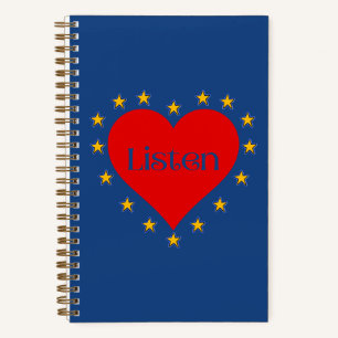 Listen Intuition Notebook in Blue