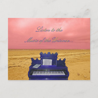 Listen to the Music of the Universe Art Postcard