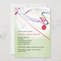 Listen to the Music Recital Invitation