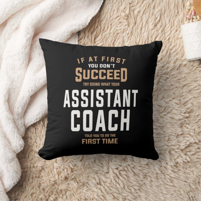 Listen to Your Assistant Coach Cushion (Blanket)