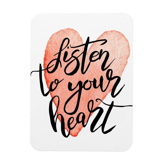 Listen to Your Heart Flexible Magnet (Vertical)