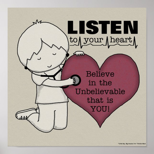Listen to Your Heart Poster (Front)