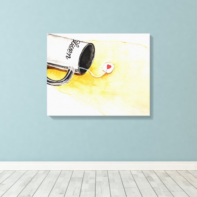 Listen with Love Canvas Print (Insitu(Wood Floor))