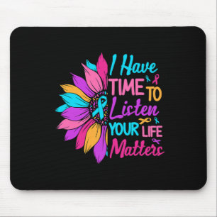 Listen Your Life Problem Mental Health Awareness Mouse Mat