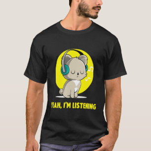 Listening Cute Koala For Koala Lovers T-Shirt