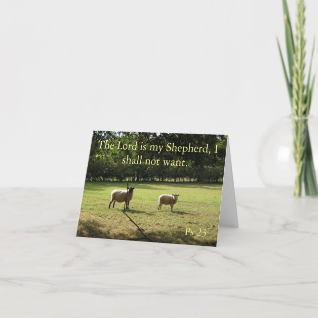 Listening for the shepherd!... Card (Front)