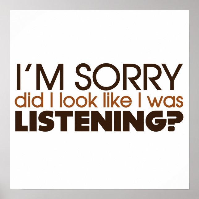 Listening Poster (Front)