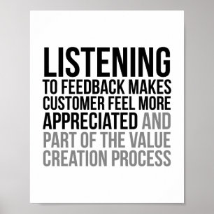 Listening To Feedback Poster