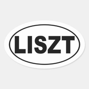 Liszt Oval Sticker