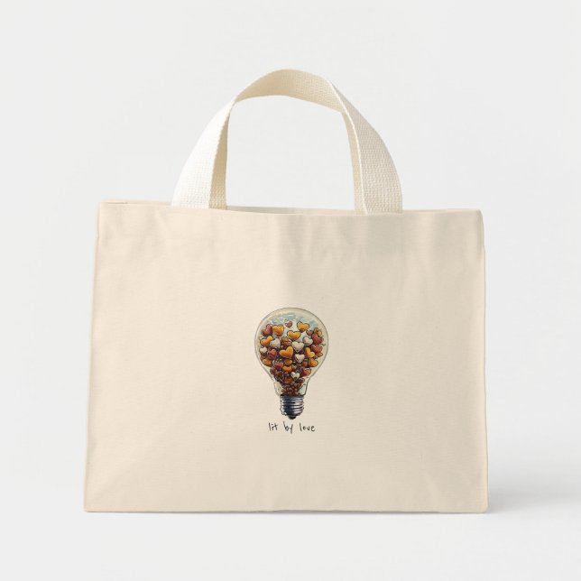 Lit by Love Mini Tote Bag (Front)