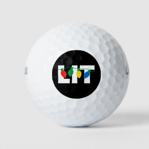 Lit Christmas Golf Balls