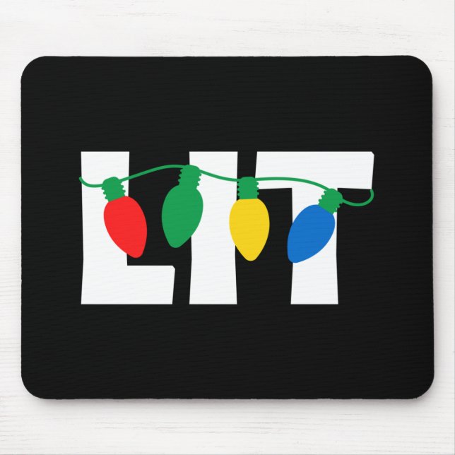 Lit Christmas Mouse Mat (Front)