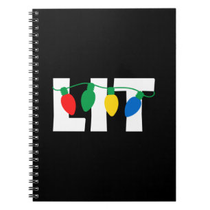 Lit Christmas Notebook