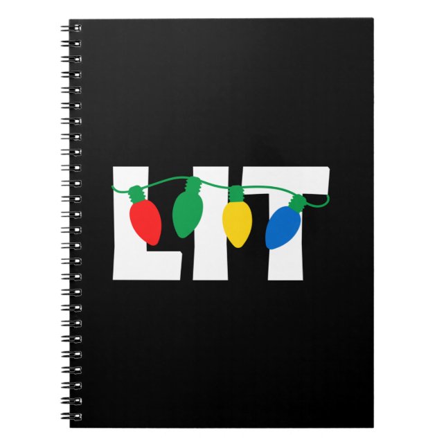 Lit Christmas Notebook (Front)