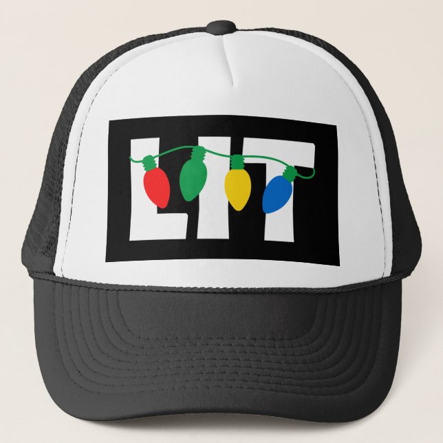 Lit Christmas Trucker Hat (Front)