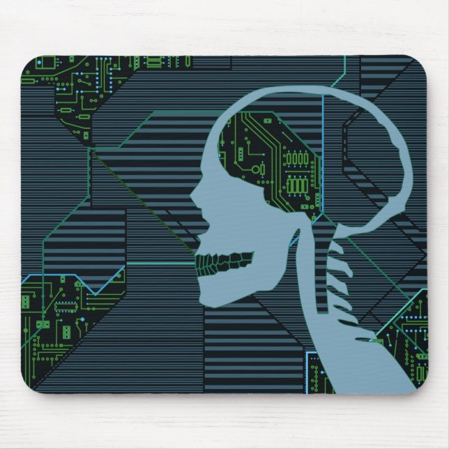 lit logicskull mouse mat (Front)